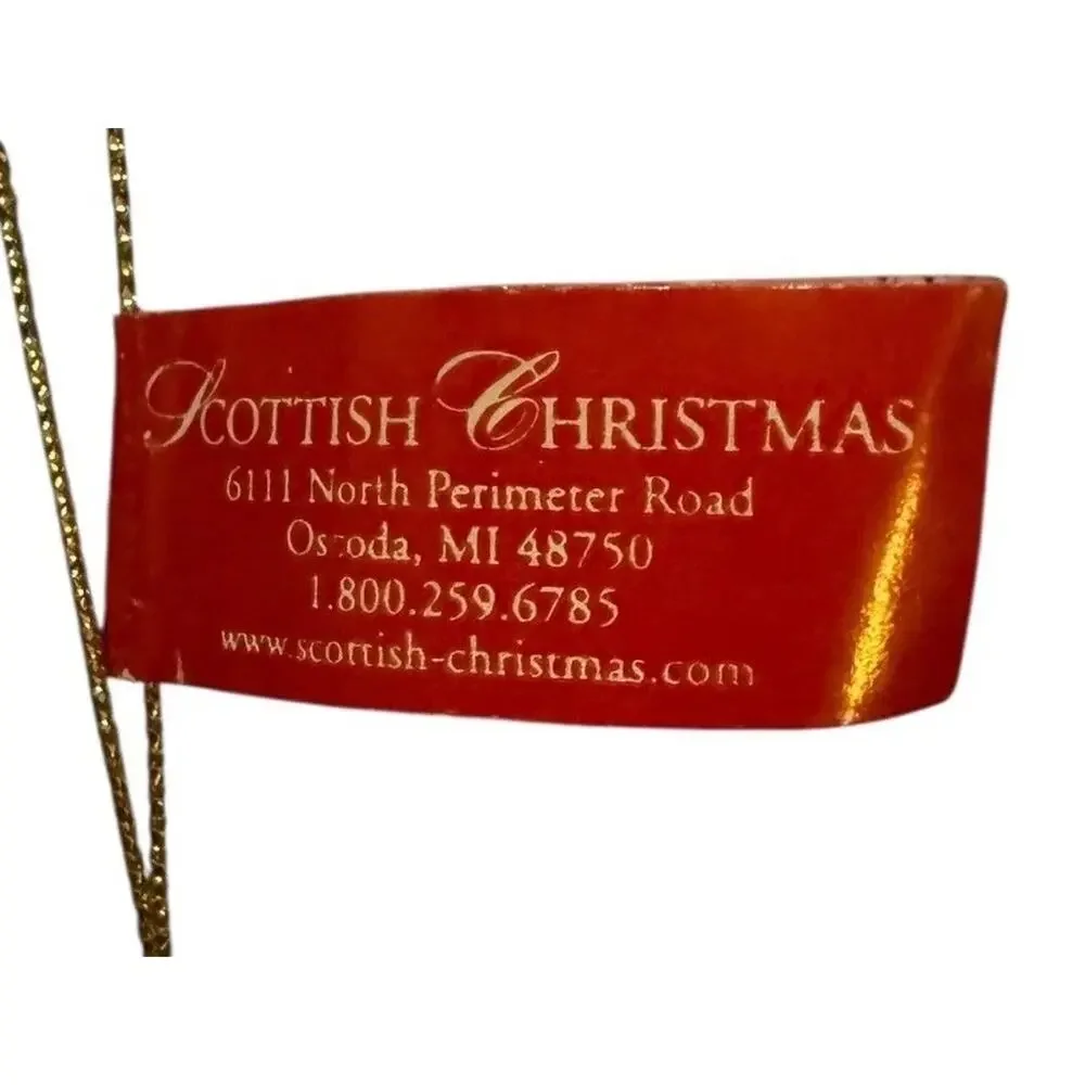 Scottish Christmas St Louis Blues Snowman Ornament NHL Hockey Puck Glitter 14671